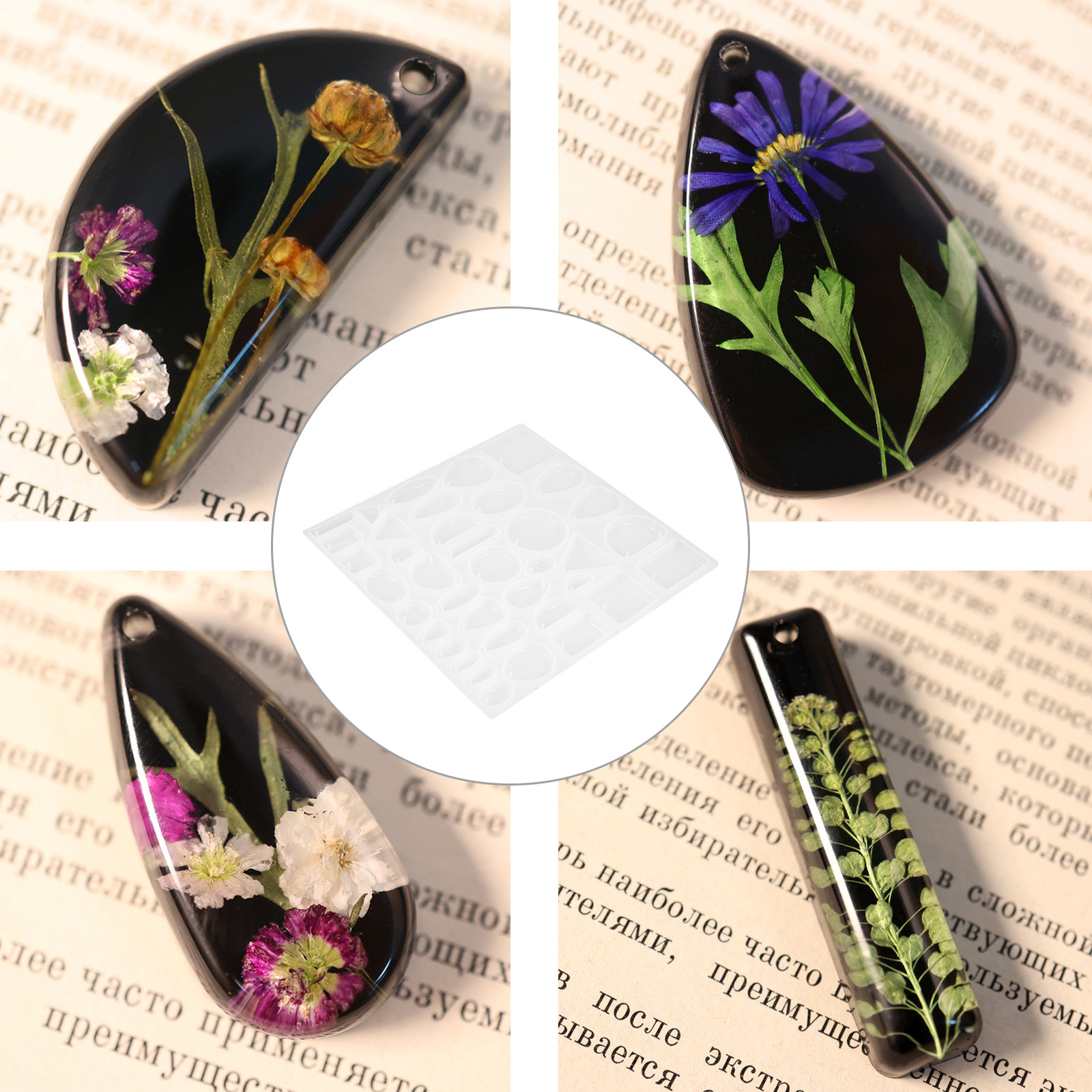 Crystal Resin Drop Mold Set fo - Resin Art Necklace recensie en prijs